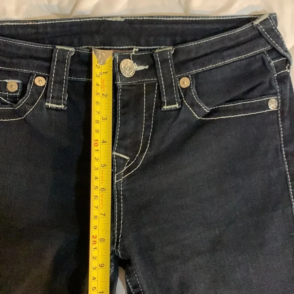 True Religion Super Skinny Size 27 Black